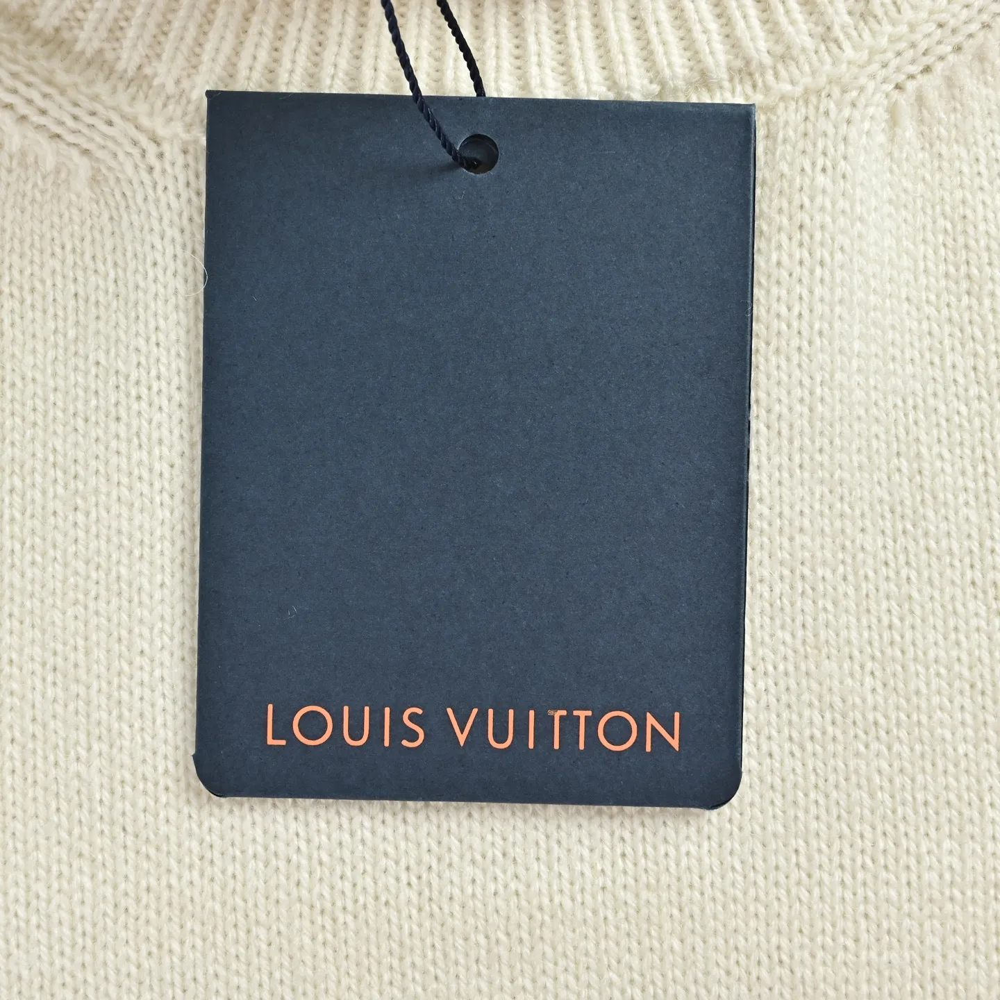 Louis Vuitton/Louis Vuitton pocket leather label turtleneck knitted sweater